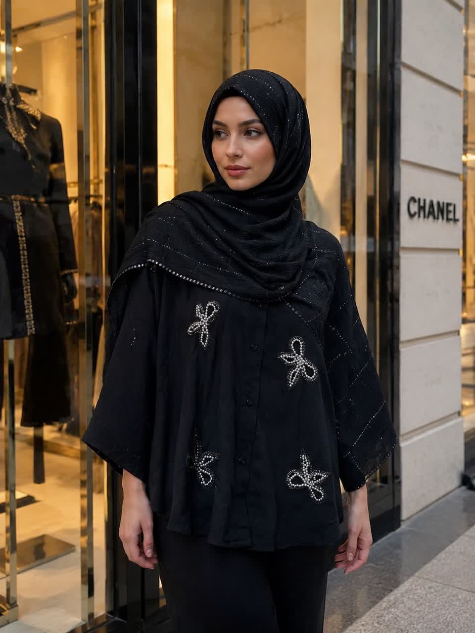 شومیز کرپسو طرح پاپیون