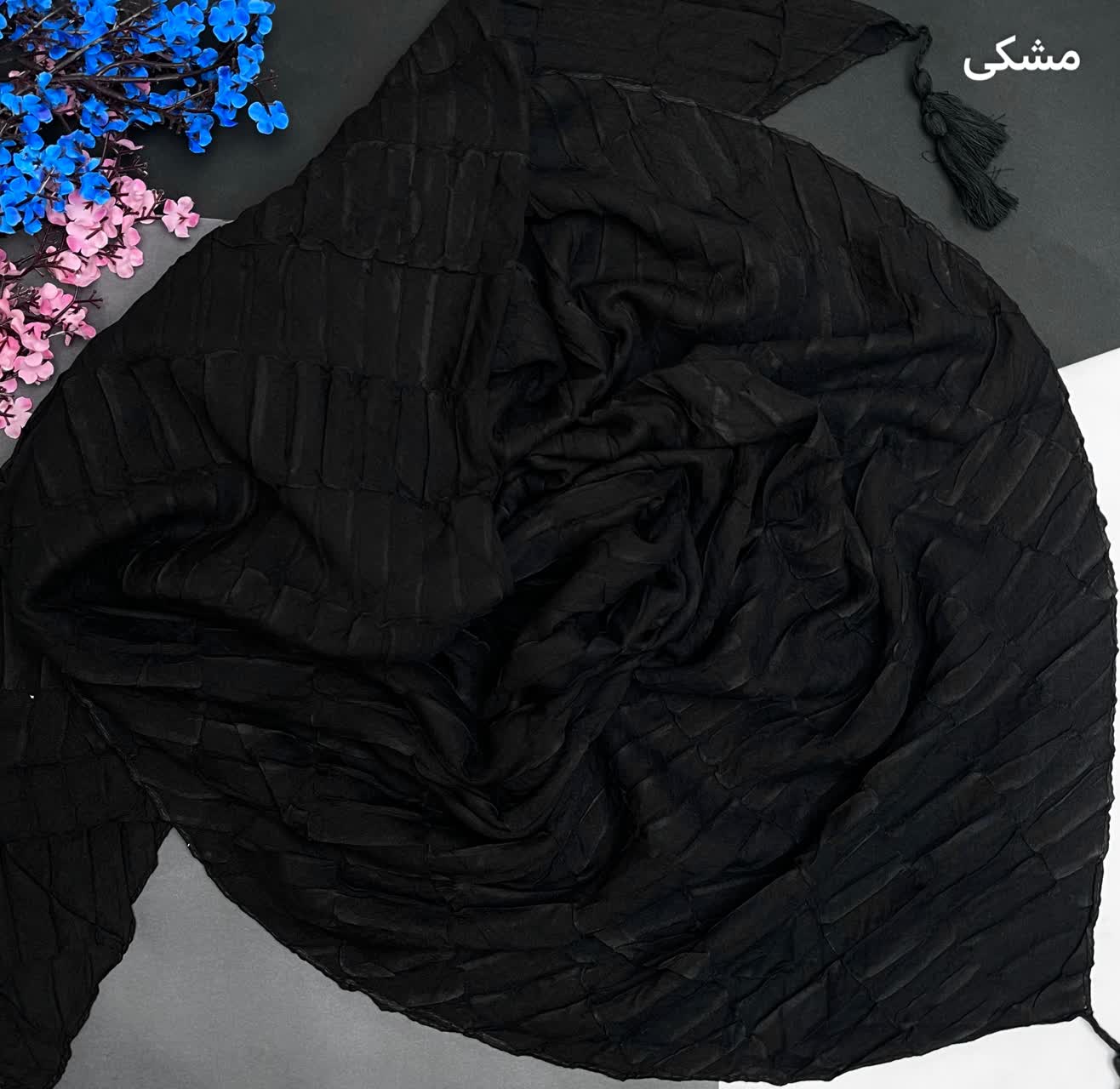 روسری نخ پلیسه مستطیلی