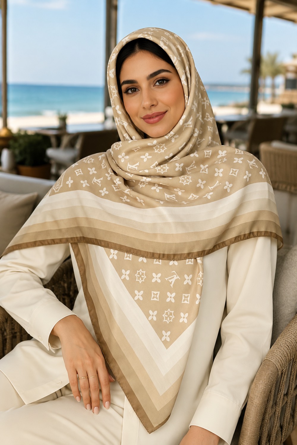 روسری سیااسکارف ال وی LV